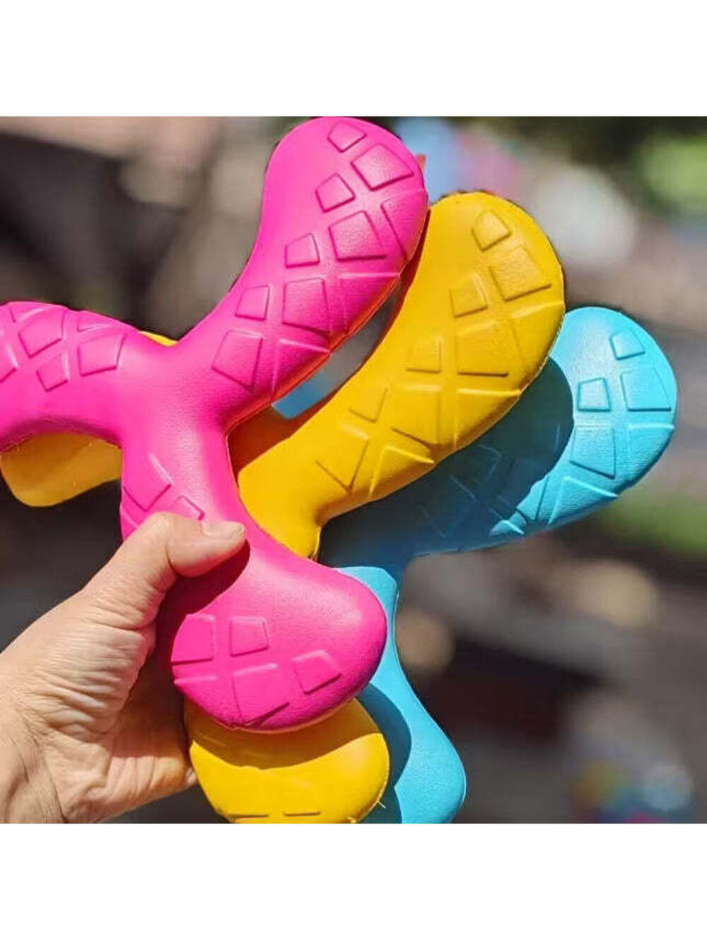 1pc Pet Interactive Flying Disc - Wear-Resistant EVA Material, Floating Set